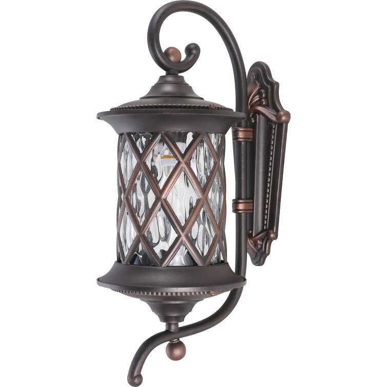 Outdoor wall deals lantern seeded glass